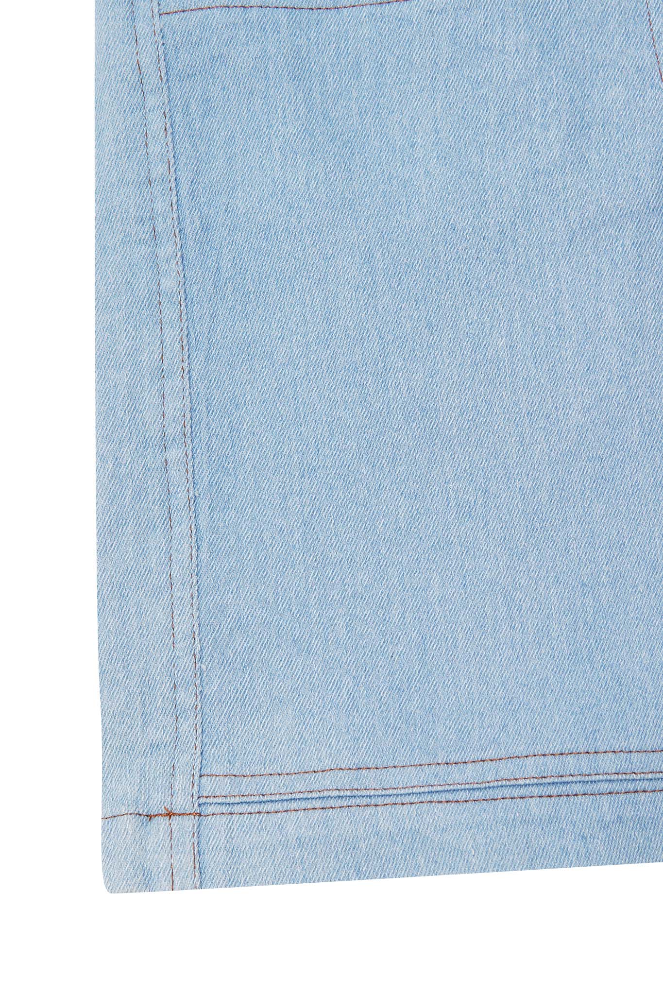 "VAPOR BLUE" DOUBLE KNEE PHAT SHORTS