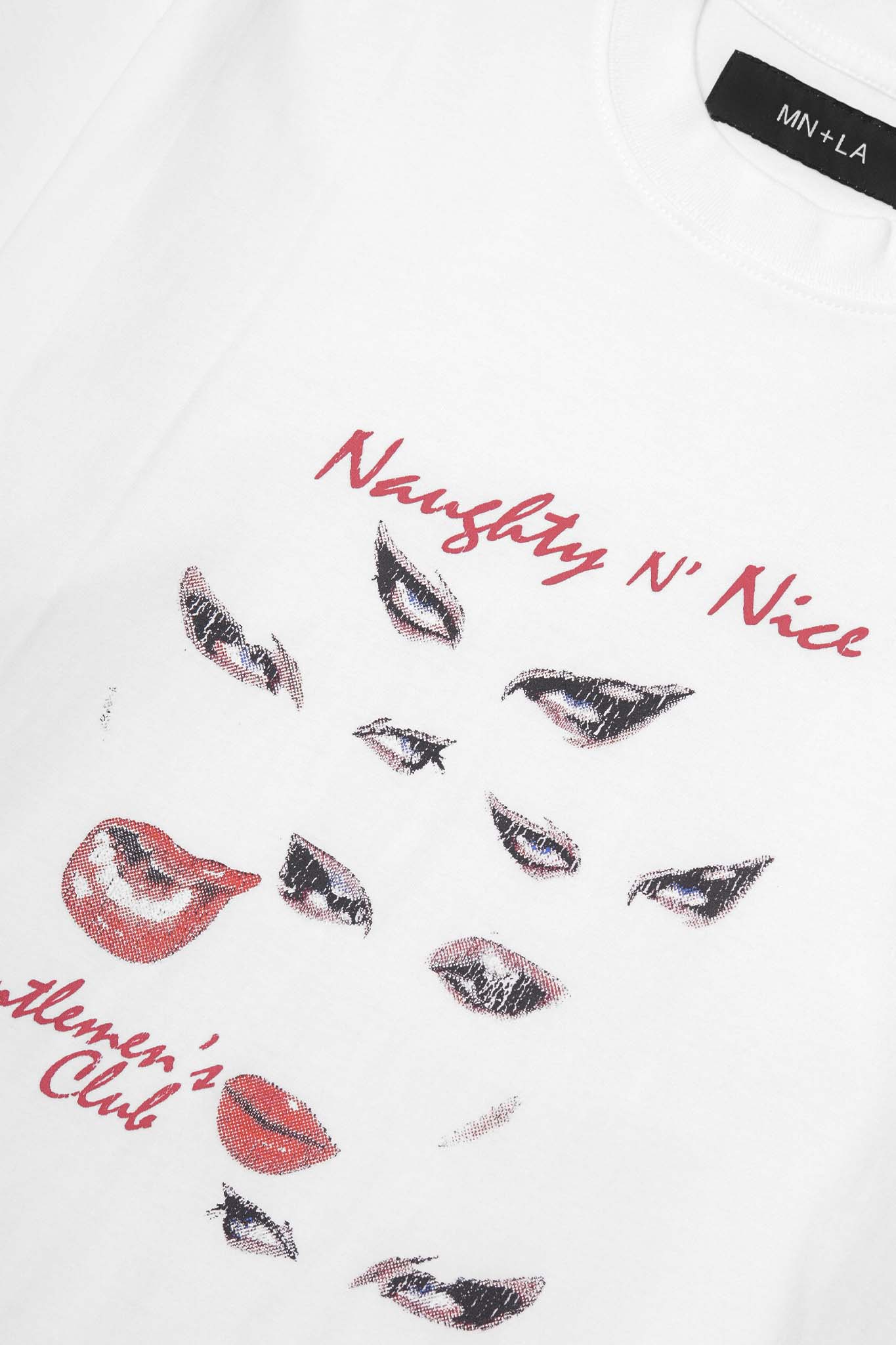 "EYES NEVER LIE" TEE IN WHITE