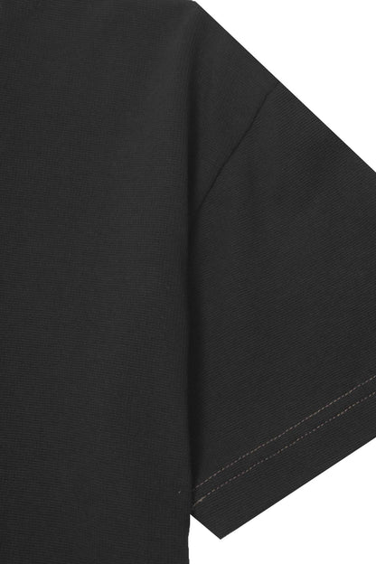WAFFLE EXO™ TOPSHELF TEE IN ANTHRACITE/OLIVE