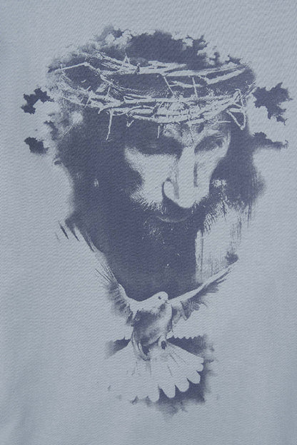 "CROWN OF THORNS" TEE IN GLACIER