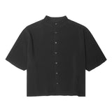 MANDARIN S/S SHIRT IN NOIR