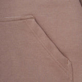 CUTOFF HOODIE IN TAN