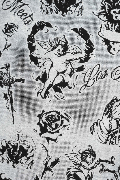 "CITY OF ANGELS" TEE IN ANTHRACITE