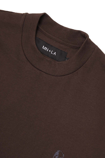 "SOUFFRE IN SILENCE" ULTRA HEAVY TEE IN WOOD