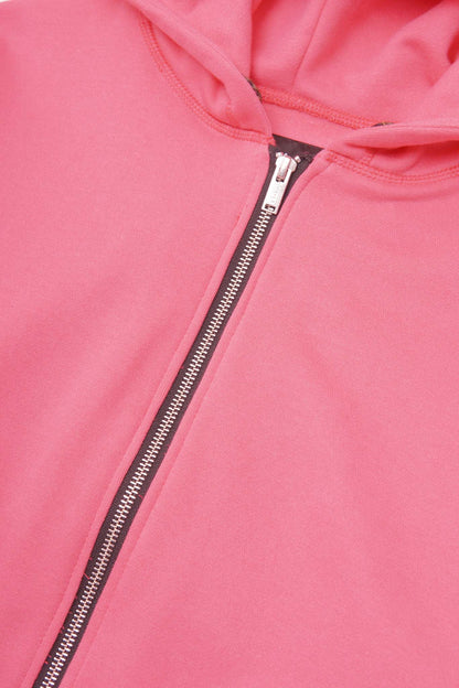 CLASSIC ZIP HOODIE IN STATIC PINK