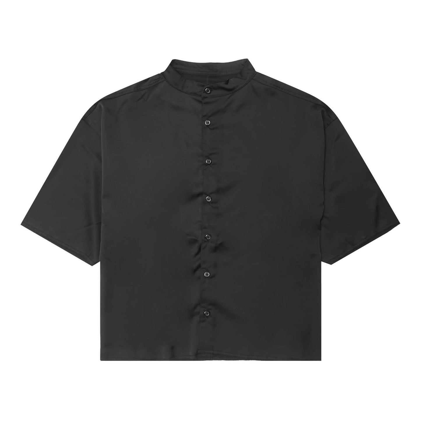MANDARIN S/S SHIRT IN CAVIAR
