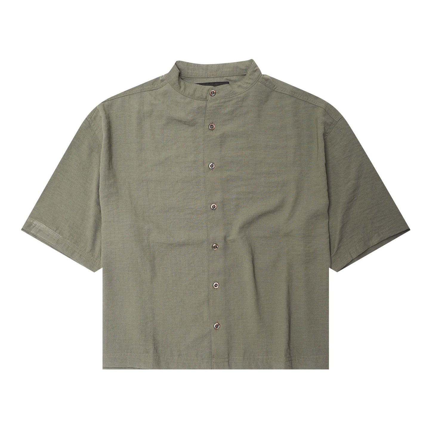 MANDARIN S/S SHIRT IN SAGE