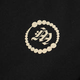 "CROP CIRCLES" MOCK NECK TEE