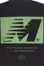 "OUTDOOR EXPLORATION" TEE IN GREEN GLOW