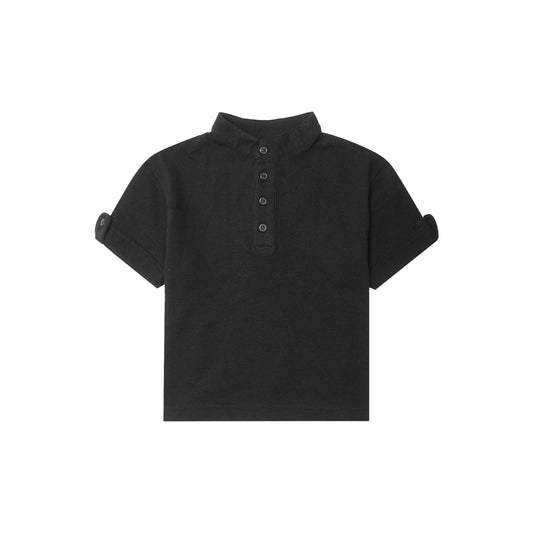 LITTLE HUMAN™ QUARTER MANDARIN S/S IN ANTHRACITE