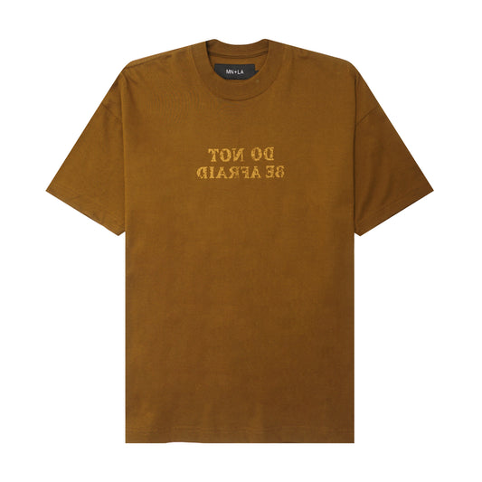 "DO NOT BE AFRAID" TEE IN RUST