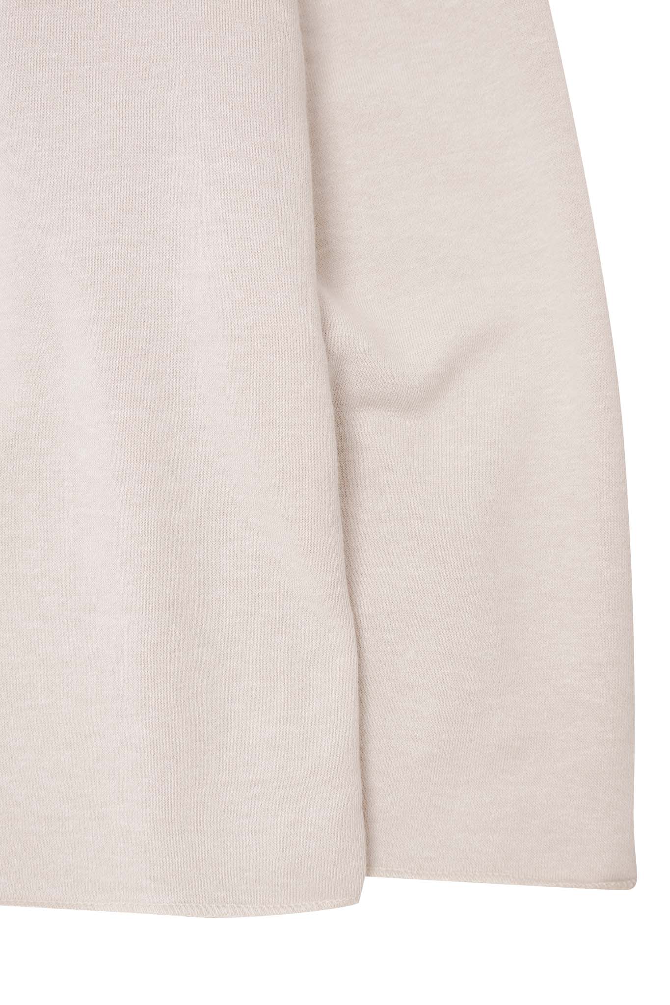 CUTOFF MILITIA SWEATSHIRT IN FOSSIL