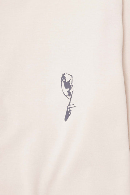 "SOUFFRE IN SILENCE" ULTRA HEAVY TEE IN OAT