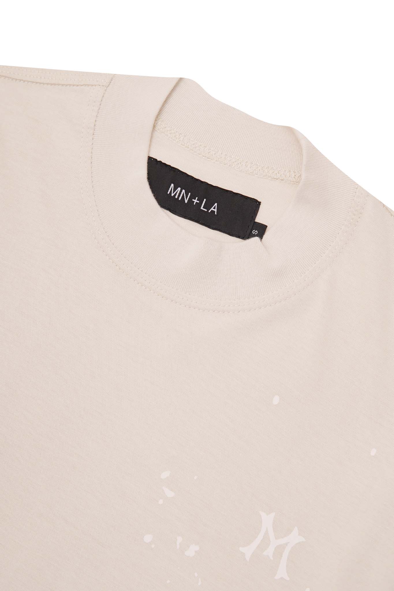 "HITTER" V3 MOCK NECK LITE TEE IN POWDER PINK