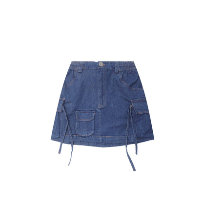 LITTLE HUMAN™ FIELD SKIRT IN COLD NAVY