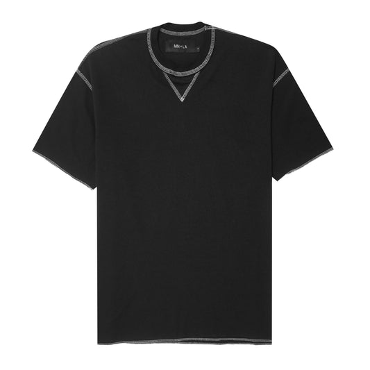 WAFFLE EXO™ MILITIA BOX TEE IN BLACK BONE