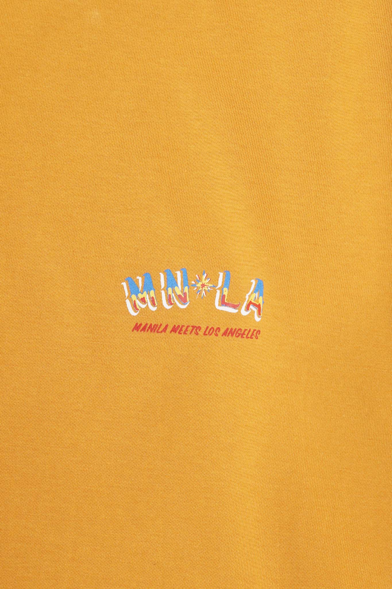 "GOLDEN COAST" TEE IN MUSTARD
