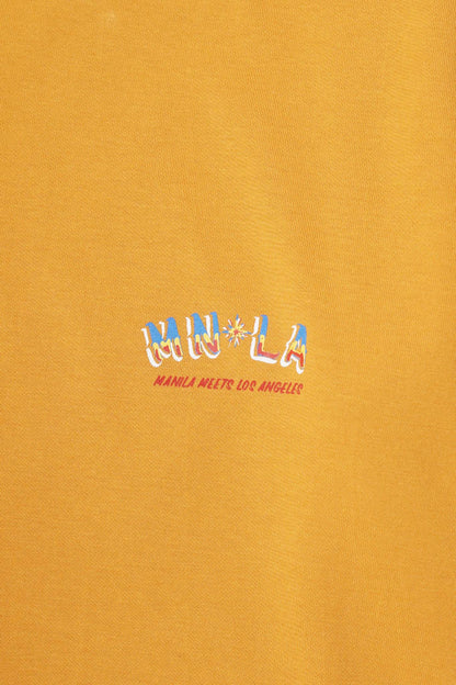 "GOLDEN COAST" TEE IN MUSTARD