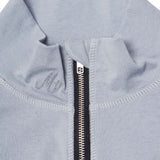 M+ QUARTER ZIP L/S TEE V2 IN SIERRA BLUE