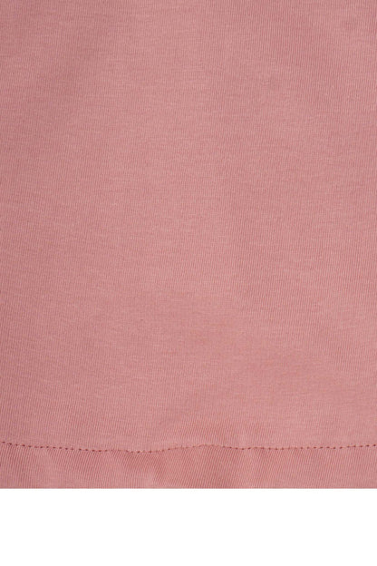 M+ QUARTER ZIP L/S TEE V2 IN ROSE QUARTZ