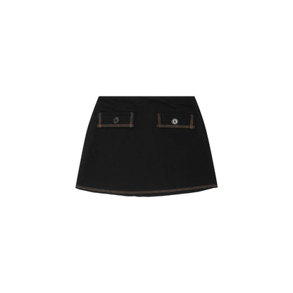 LITTLE HUMAN™ WAFFLE SKIRT IN ANTHRACITE