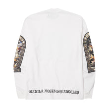 "LAST SUPPER" LONGSLEEVE TEE IN WHITE