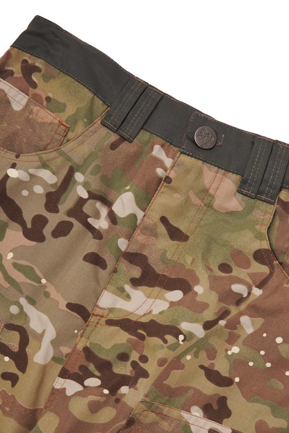 "PAINTER'S CAMO" DOUBLE KNEE PHAT SHORTS