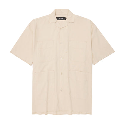 4 POCKET CUBAN SHIRT IN FOSSIL