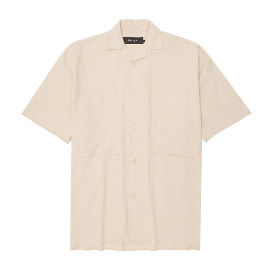 4 POCKET CUBAN SHIRT IN FOSSIL