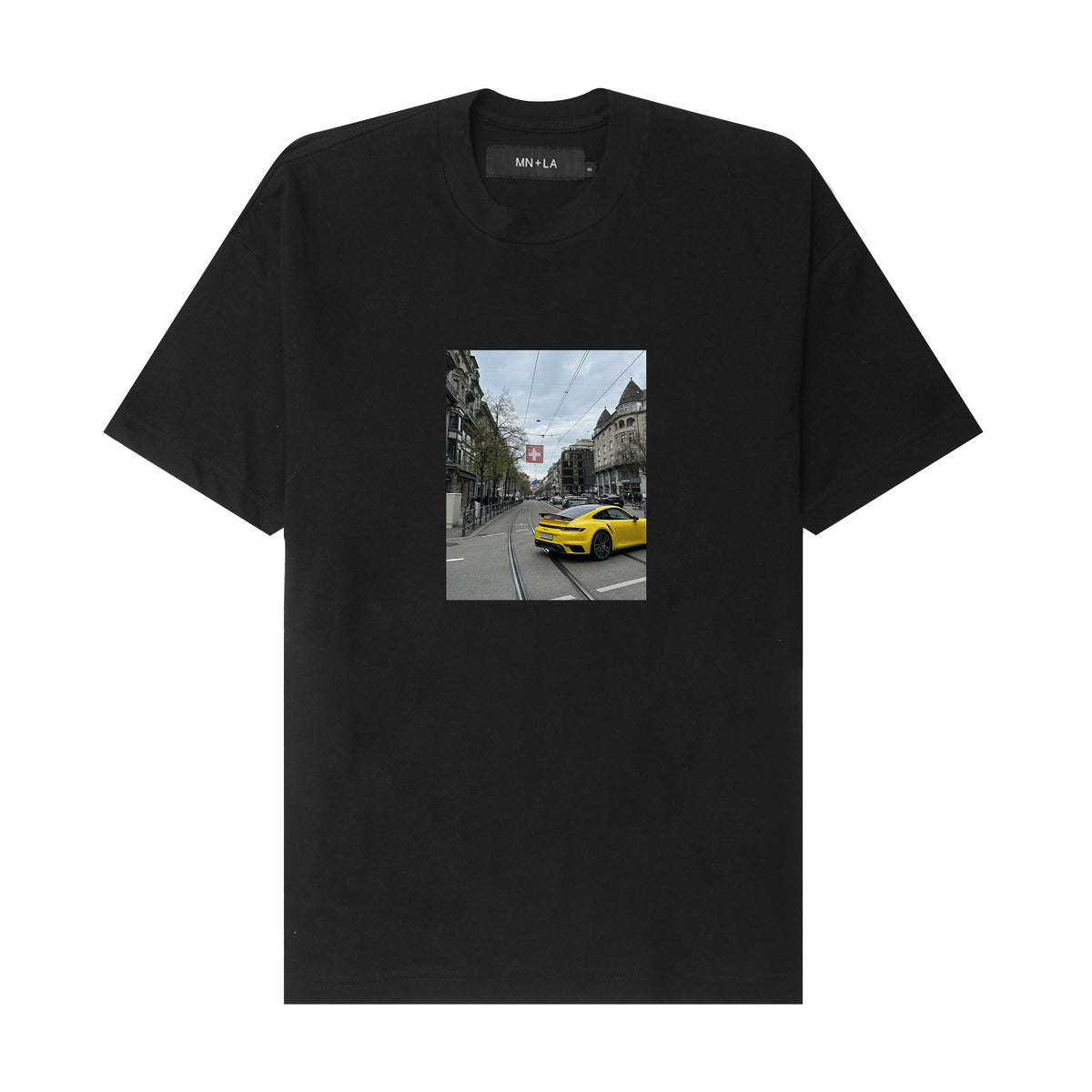 "911 TURBO S" TEE IN ANTHRACITE