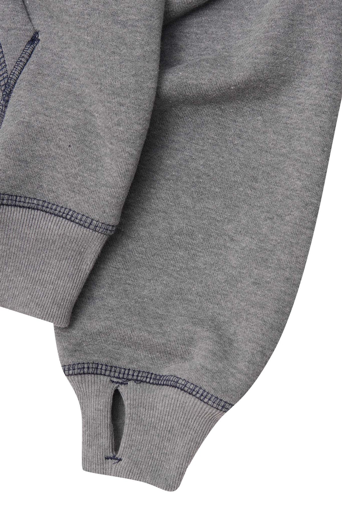M+ EXO™ HOODIE IN HEATHER GREY/NAVY