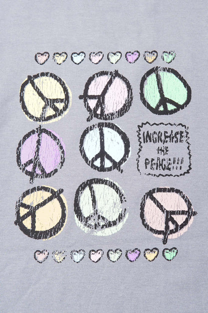 "INCREASE THE PEACE" TEE IN GLACIER