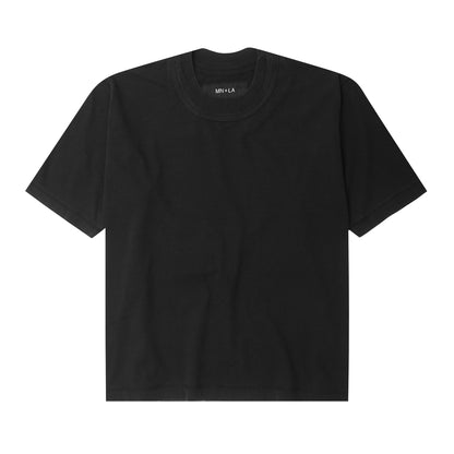 "FADED ANTHRACITE" MOCK NECK LITE TEE V3