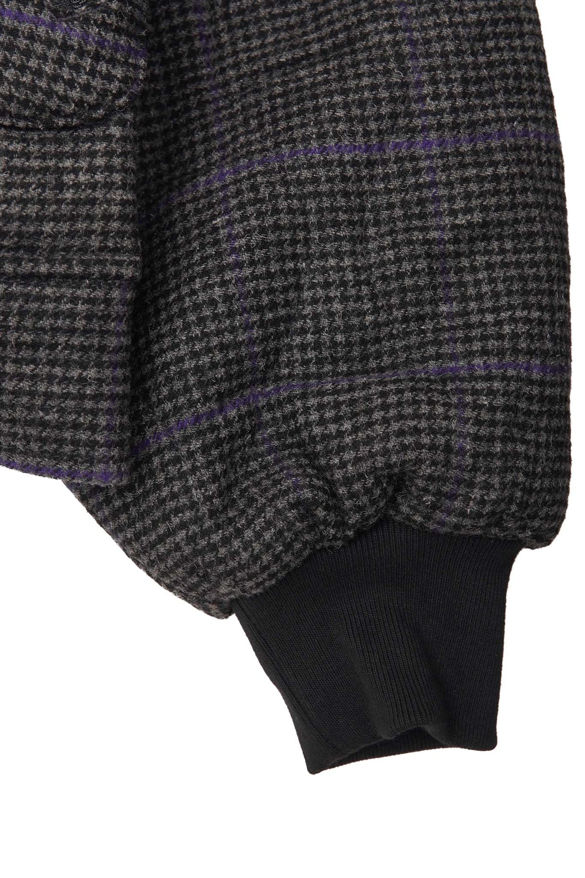 "THAI" BOMBER JACKET IN PIGEON PLAID/CITRON
