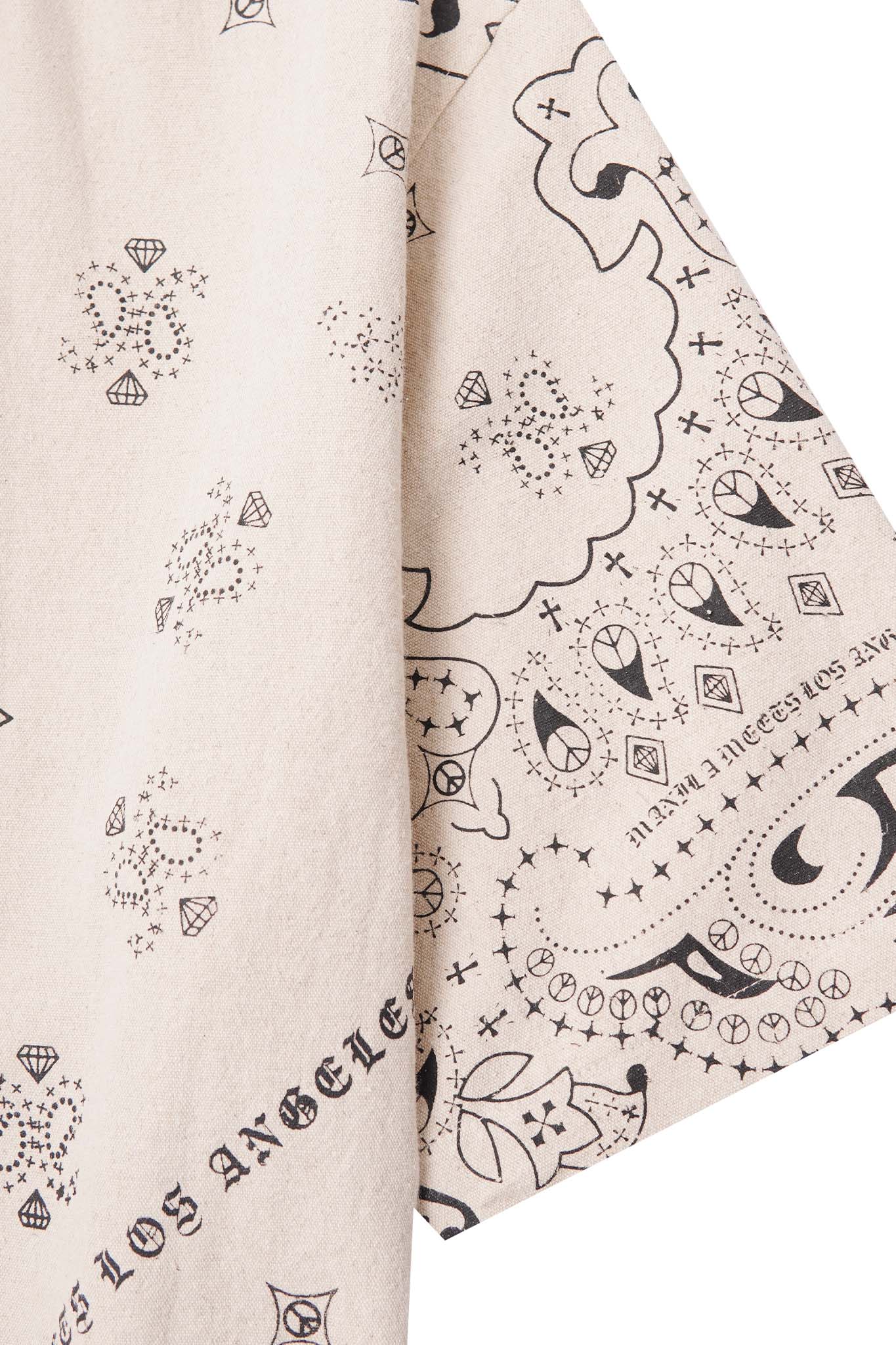 "PEACE PAISLEY" CHORE SHIRT IN OAT