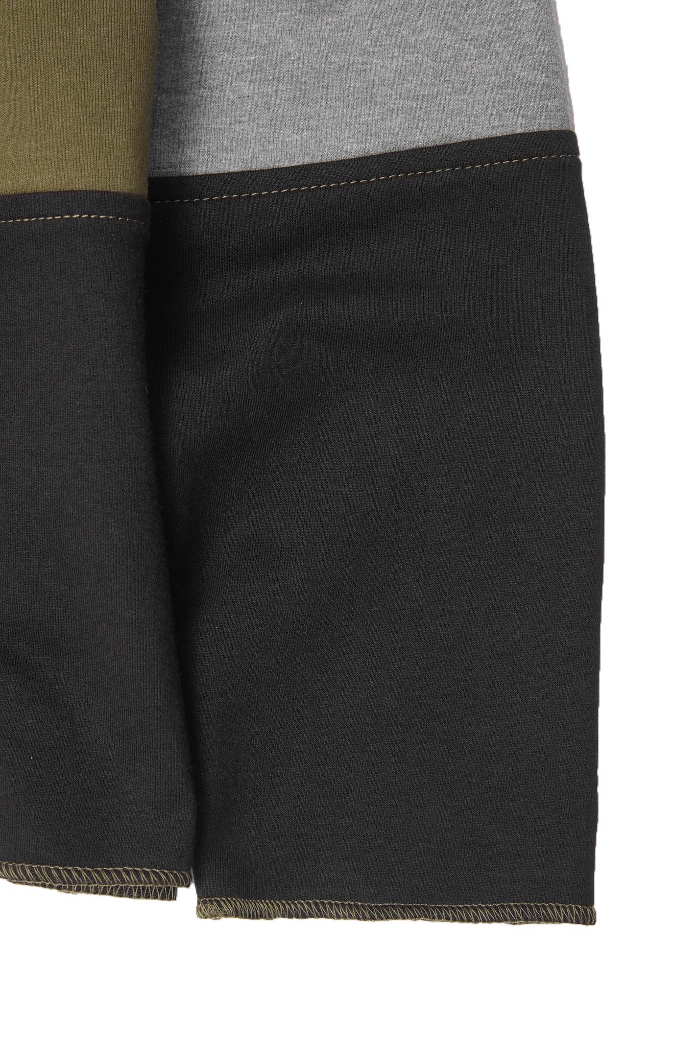 NEEDLEWORK CUTOFF SWEATSHIRT IN TAIGA