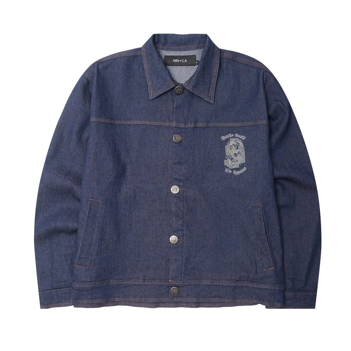 YEAR OF THE DRAGON "COLD NAVY" TRUCKER JACKET