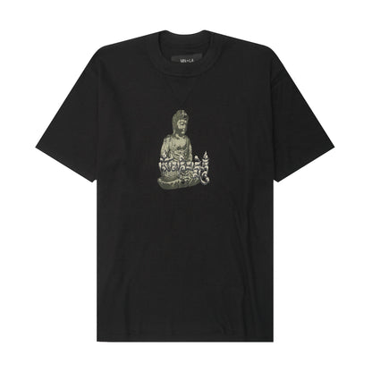 "FORGOTTEN SCRIPT" WAFFLE TEE IN ANTHRACITE