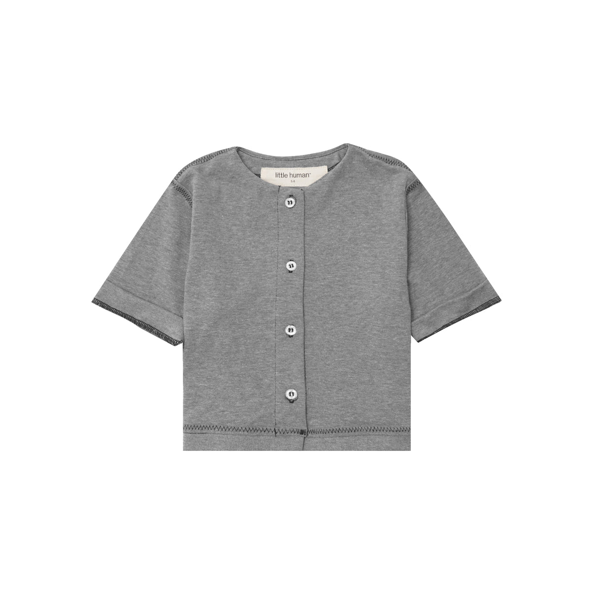 LITTLE HUMAN™ BASE SHIRT IN HEATHER GREY