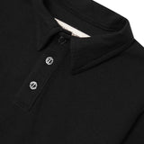 LITTLE HUMAN™ S/S POLO SHIRT IN ANTHRACITE