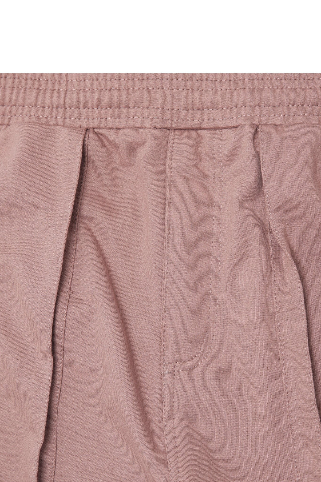 VEINS FRENCH TERRY PANTS IN MAUVE