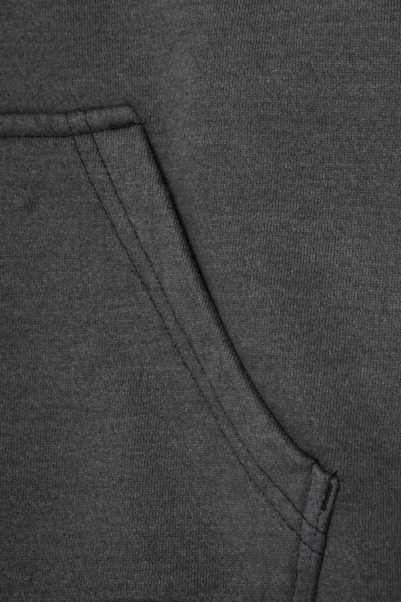 DECONSTRUCTED HOODIE IN CEMENT