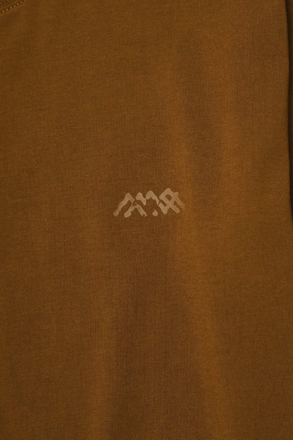 "VISAGES" ULTRA HEAVY TEE IN RUST