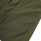 M+ DOUBLE KNEE PHAT SHORTS IN MOSS