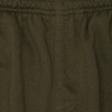 RAW FINISH CROPPED PANTS IN OLIVE