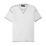 WAFFLE EXO™ MILITIA BOX TEE IN WHITE/CHARCOAL GREY