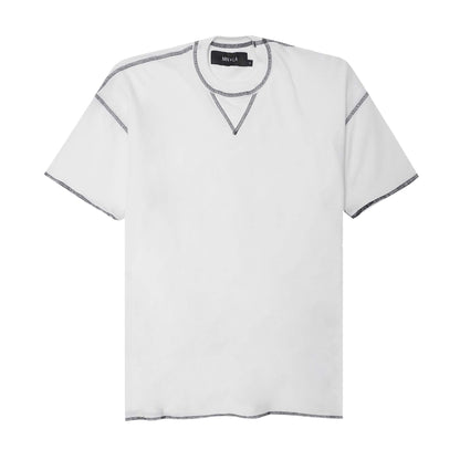 WAFFLE EXO™ MILITIA BOX TEE IN WHITE/CHARCOAL GREY