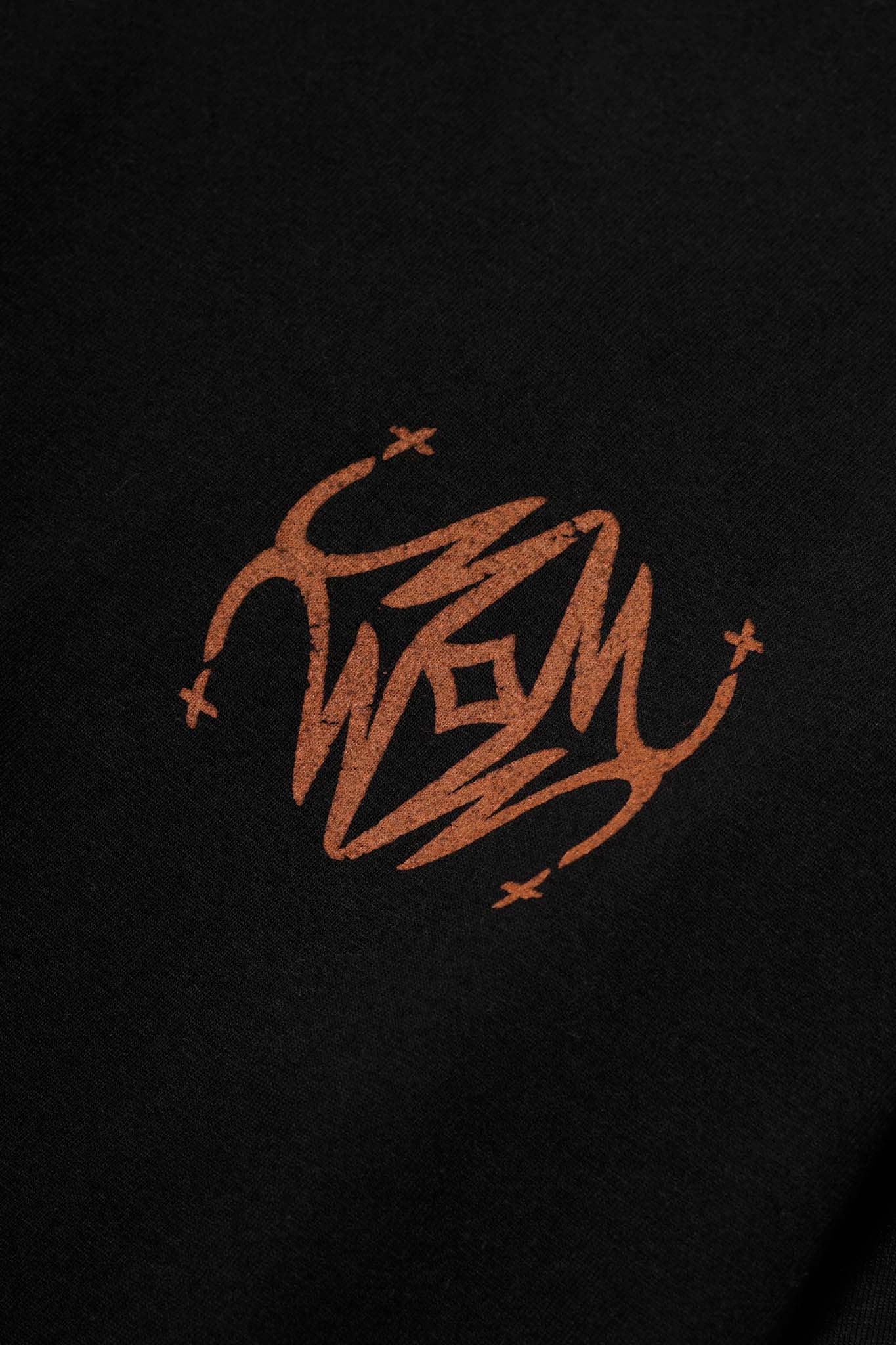 "COLLIDE" INSIDE OUT TOPSHELF TEE IN PERSIMMON