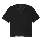 EXO™ MILITIA MOCK NECK WAFFLE TEE IN ANTHRACITE