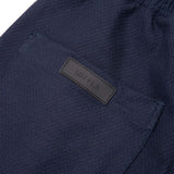 PLEATED BOOTCUT PANTS IN HAGUE BLUE